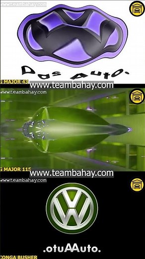 NEW AND OLD VOLKSWAGEN LOGO ANIMATION IN 3 COOL EFFECTS #shorts #logo #volkswagen