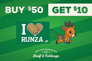 Sleigh with the perfect gift this season! 🎄 Grab yours today at any Runza location or order at runzashop.com | Runza Restaurants