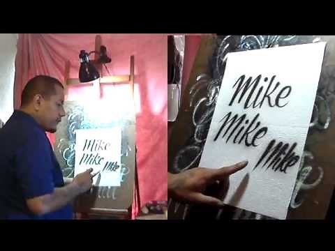 How to Airbrush - Script Lettering