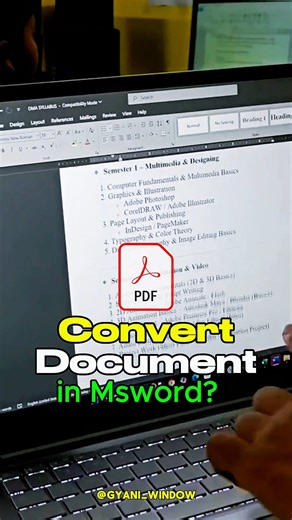 MS Word से PDF कैसे बनाएं | Hindi”