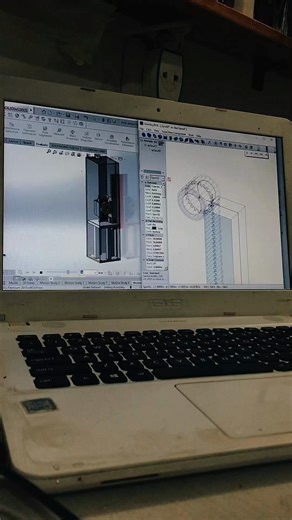 Lumayan membagongkan yah masalah gear😓tapi tetap Alhamdulillah proyeknya done🤲🏻☺️ #mechanical #design #solidworks #project #engineering