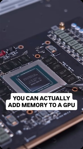 Technic Alex on Instagram: "Adding memory to a GPU is possible but difficult #gamer #pcbuild #gaming #pcgamer #pcgaming"