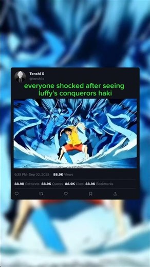 everyone shocked after seeing luffy's conquerors haki #oda #onepiece #luffy#shortvideo