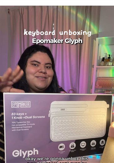 unboxing a new retro keyboard by @Epomaker Keyboard ✨ #keyboard #keyboardunboxing #typewriter #epomaker #keebtok