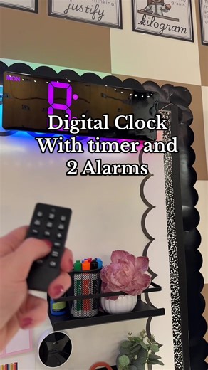 It’s my favorite thing in my room! My students love seeing the colors change too!! #digitalclock #timer #alarm #clock #classroomclock @ecozyglobal @ecozy Appliances
