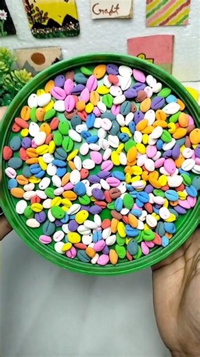 DIY Cowrie Shell with Air Dry Clay 🐚 | Super Clay Craft Idea✨ #shorts #airdryclay #clay #cowrieshell