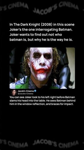 The Iconic Interrogation Scene | The Dark Knight (2008) #shorts