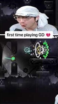 first time playing geometry dash 🥀