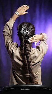 Easy Braid Hairstyles Tutorial😍❤️‍🔥#hairstyle #hair #makeup #viralvideo