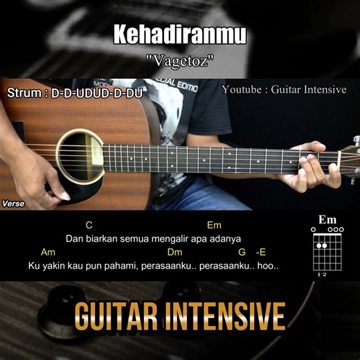 Kehadiranmu - Vagetoz - Chord gitar mudah | Guitar Intensive