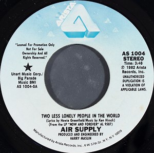 Air Supply - Two Less Lonely People In The World