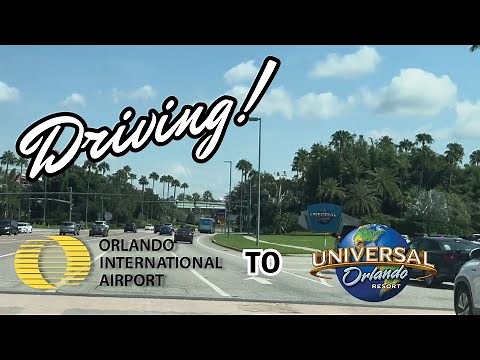 (4K) DRIVING! How to get to Universal Studios from Orlando Intl Airport FULL TRIP #roadtrip #how