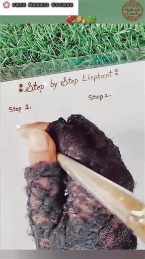 Step-by-step free Mehndi course 🌿 Ab line kabhi straight miss nahi hogi! #TikTokMehndi #FreeCourse2026 #LearnAtHome #elephant #GirlsTikTok