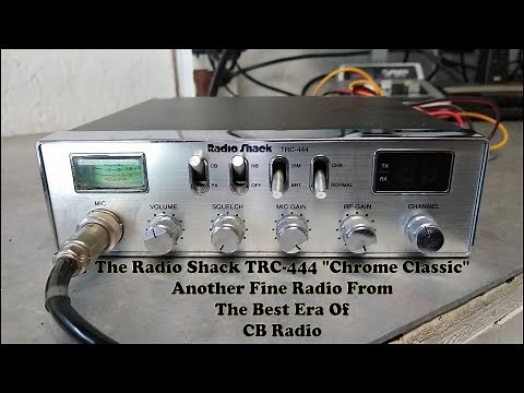 Radio Shack TRC 444 40 Channel CB Radio. A Classic Chrome CB From The Radio Shack Era of CB's