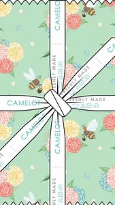 “Quilting Bees” our NEW collection with @linenbouquet 🐝 These joyfully buzzing bees have skill and style as they fly from bloom to bloom gathering pollen for their expertly quilted creations in chic hats. The colours in this collection are vibrant and bright with soft florals, like dahlias, daffodils, forget-me-nots, and even wispy dandelions. Use the link in our bio to check out this adorable collection! #camelot #camelotfabrics #fabric #fabrics #camelotfabric #bees #quilting #quilt #quilts #q