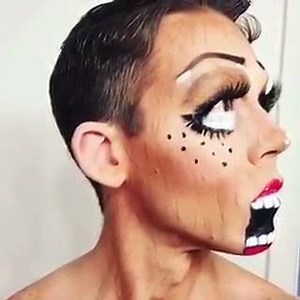 26K views · 1.8K reactions | Here's another Halloween makeup idea! Marionette wooden madness! | David Bromstad | Facebook