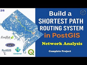 Shortest Path Routing with PostGIS | PGRouting | Network Analysis | Complete Web Project | Part 2/6