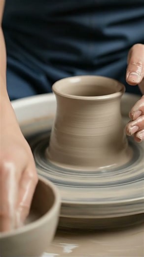 Hands Turning Clay into a Plant Pot 🌱 | So Relaxing