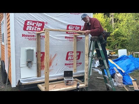 Storage Compartment On Front Of Tiny House...Ep 20