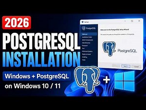 PostgreSQL And PgAdmin Installation in Windows 10/11 2026 | Complete Beginner Guide