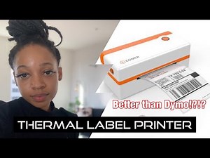 K Comer Thermal Label Printer Product Unboxing / Review [Entrepreneur Life Vlog]