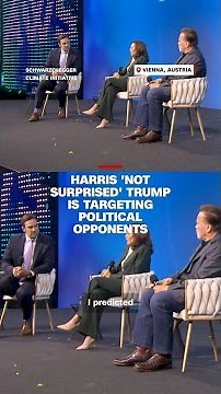 Harris 'not surprised' Trump is targeting political opponents