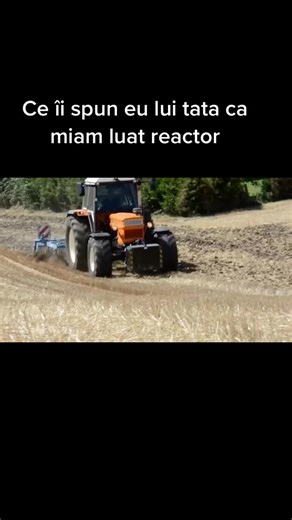 Modern Agricultural Tractor in Action