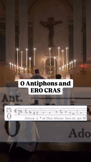 VESPERS: O Antiphon for 18 December 👇 O Adonai, et Dux domus Israel, qui Moysi in igne flammæ rubi apparuisti, et ei in Sina legem dedisti: veni ad redimendum nos in brachio extento. O Adonai, and Ruler of the house of Israel, Who didst appear unto Moses in the burning bush, and gavest him the law in Sinai, come to redeem us with an outstretched arm! These titles—O Sapientia (Wisdom), O Adonai (Lord), O Radix Jesse (Root of Jesse), O Clavis David (Key of David), O Oriens (Radiant Dawn), O Rex G