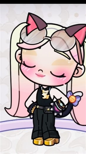 PinkCat from Kawaii To Baddie 😅 #avatarworld #tocaboca #fypviralシ #shorts