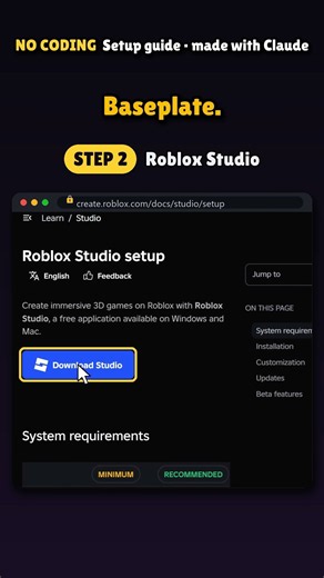 How I make Roblox games with ZERO coding — full setup in 5 steps #shorts