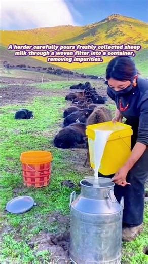 Pure Tradition: Filtering Fresh Sheep Milk the Nomadic Way