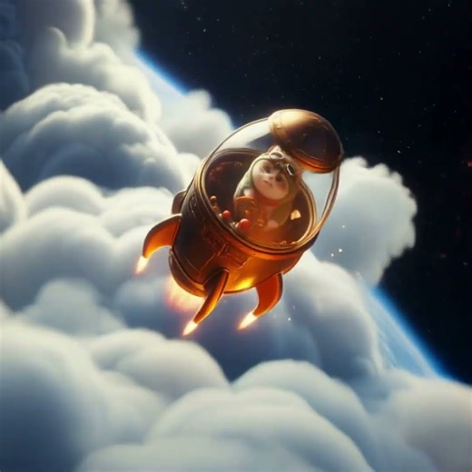 Cat Blastoff! Steampunk Space Adventure貓咪發射!復古太空漫遊記#太空貓 #火箭 #可愛寵物 #蒸汽朋克