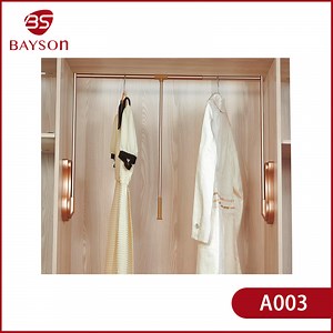[Hot Item] Soft Clothes Wardrobe Rod Closet Pull Down Hanger Lifter Wardrobe Lift Clothes