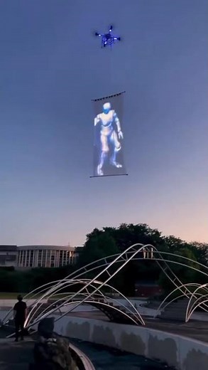 Drone Flying LED Screen! LED Flag Screen for new advertising! How to Install Flying LED Screen Drone