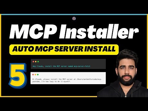 5 - MCP Installer Tool: Install MCP Servers Automatically 😴⚙️