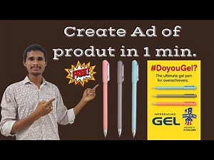 How to The Ultimate Gel Pen Ad Design – Create Eye-Catching Ads Like a Pro In Just a 1 minute @ai