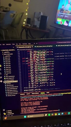 Building my structural analysis software: compressive strength solver #steeldesign #engineering