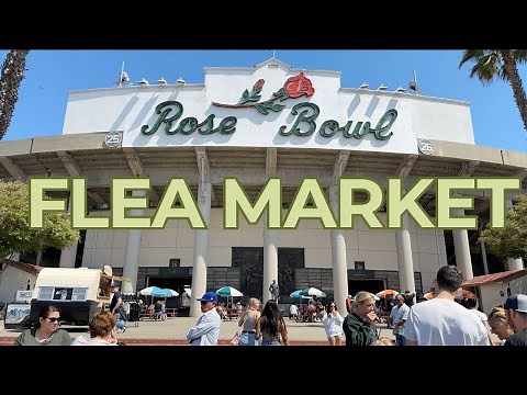 RoseBowl Flea Market - Largest Flea Market in the California - Pasadena, Ca - 4K Walking