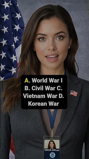 QUIZ 91. Name one war fought by the United States in the 1800s.128 Civics Test 2026 US Citizenship