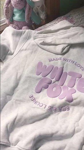 Unbox my white fox hoodie #unboxing #whitefox #hoddie #aestheic #haul #backtoschool #tryonhaul