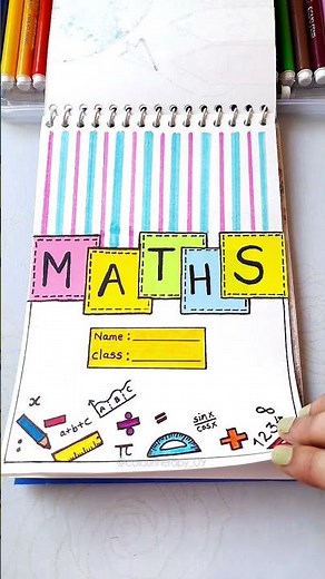 DIY Aesthetic Subject Notebook Covers🤩| Creative Ideas for Students #colourtherapy_09#ytshorts