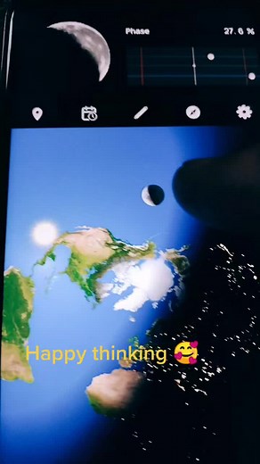 Animated World Map Focusing on Africa and the Moon