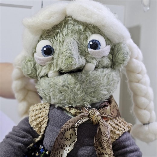 Old Lady Clementine Hand Puppet - Etsy