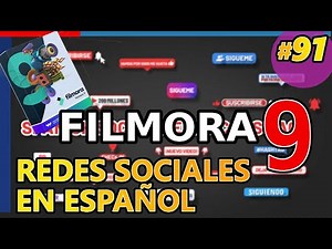 Filmora9: FILMSTOCKS | REDES SOCIALES EN ESPAÑOL 2020. Tutorial 91