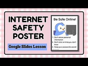 Internet Safety Project for Kids | Google Slides Poster Activity Tutorial