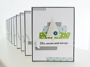 10 cards in 20 minutes - Washi Tape Christmas Card