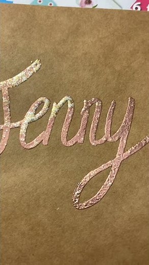 Heat Embossing Pen Calligraphy