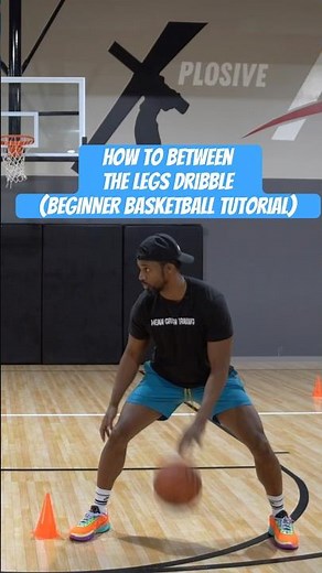 How To Between The Legs Dribble (BEGINNER Basketball Tutorial)