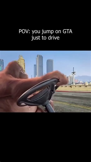 POV: You jump on GTA just to drive