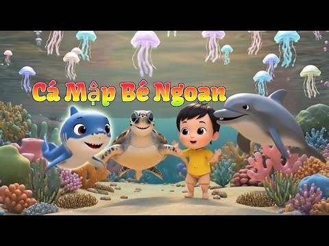 Cá Mập Bé Ngoan | Cá Mập Bé Ngoan Remix Ca Nhạc Thiếu Nhi | Cục Vàng Của Mẹ – NVL | 4K | 8K